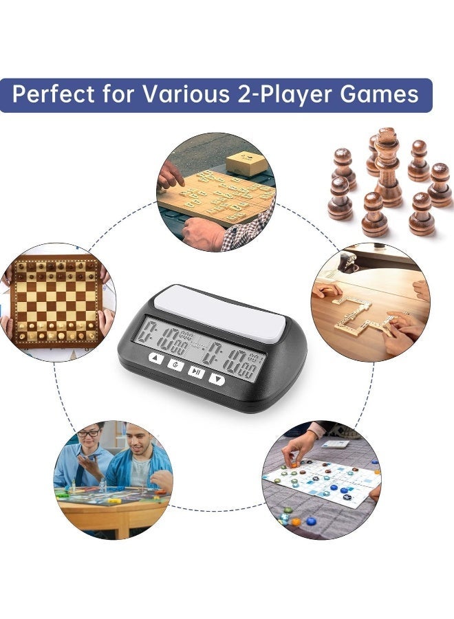Digital chess clock with countdown alarm and delay features, professional chess clock for board games - Image 5