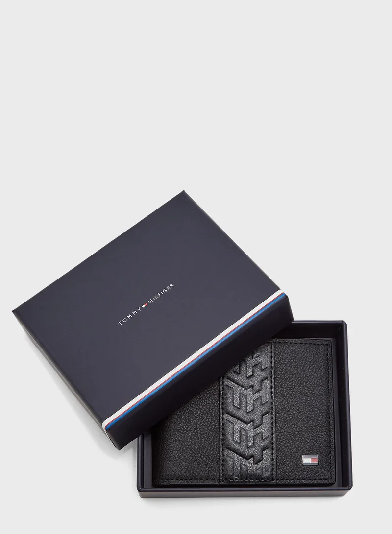 TOMMY HILFIGER Embossed Stripe Credit Card Holder