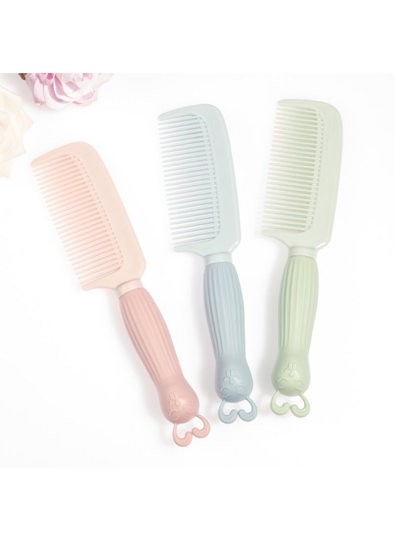 Generic Kids Hair Brush Anti-static Detangling Tail Comb Special offer three [pink blue green]]