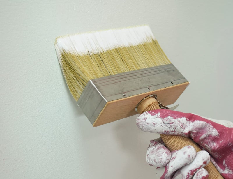 ROLLINGDOG 5.5" Deck Stain Limewash Brush - Wood Handle Large Deck Brush Applicator for Wall, Wood, Fence, Floor Painting - Image 5