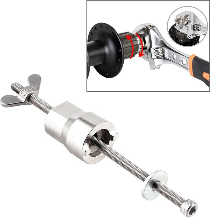 klarakoUniversal Bike Hub Repair Tool Freehubs Body Remover Freehub Tool Wrench - Image 4