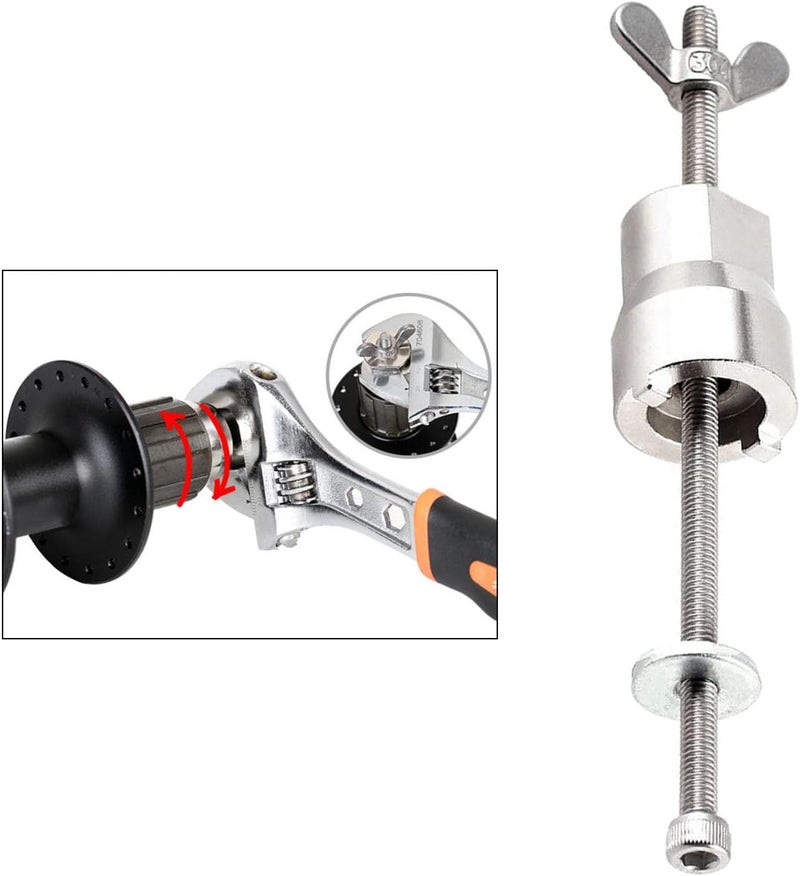 klarakoUniversal Bike Hub Repair Tool Freehubs Body Remover Freehub Tool Wrench - Image 3