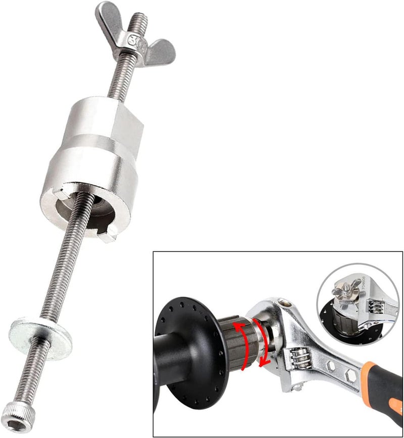 klarakoUniversal Bike Hub Repair Tool Freehubs Body Remover Freehub Tool Wrench - Image 1