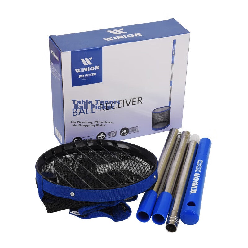 JD Jing Zao WINION Premium Table Tennis Ball Retriever, Lightweight And Portable Ball Picker, Standing Blue Model - Image 3