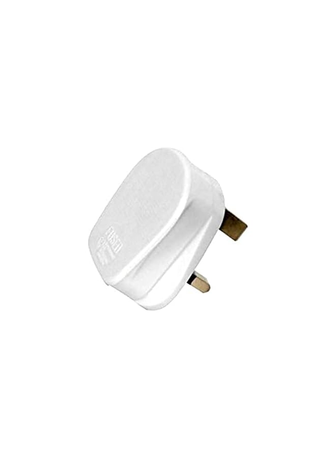 PROMASS 13A Plug Top UK 3Pin British Connector Cord - White  - Image 2