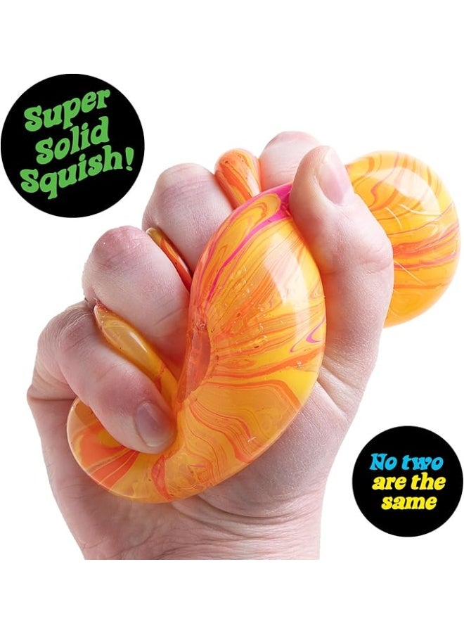 NeeDoh Nice Cube Swirl - Schylling Sensory Toy with a Super Solid Squish - Unique, Swirling Color Blend - Ages 3 and Up (Orange) - Image 4