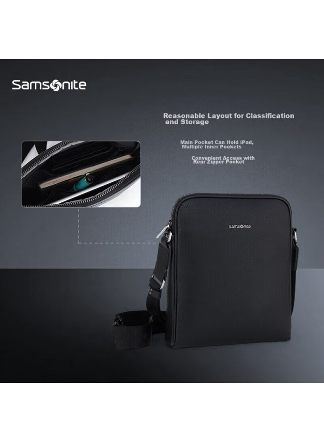 Samsonite Men's Handbag, Can Hold Ipad, Casual Commuter Crossbody Briefcase, Qixi Gift, Tk3 - Image 1