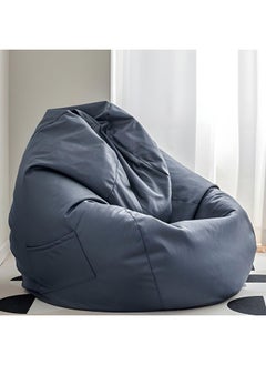 Poppins Home Cozy & Lightweight Polyester Bean Bag Chair: Perfect for Any Space (Charcoal)  - Image 1