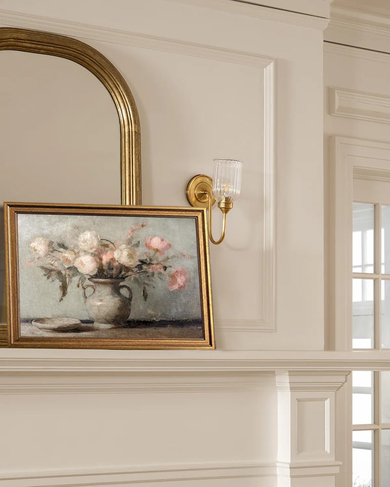 KBKBART Vintage Wall Art, Retro Muted Still Life Flower Painting, Framed Canvas Art Prints Farmhouse Decor, Rustic Pink and White Flowers Botanical Prints for Wall Decor, Classical North Prints Bathroom Wall Decor (16"x24") - Image 4