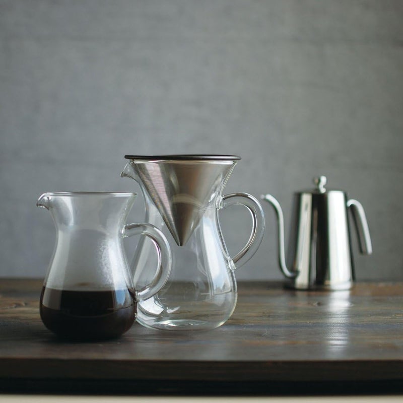 Kinto 300 ml Carafe Coffee Set with Stainless Steel Filter - Image 5