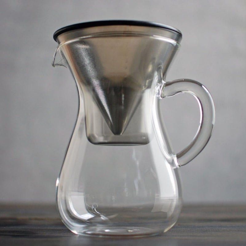 Kinto 300 ml Carafe Coffee Set with Stainless Steel Filter - Image 2
