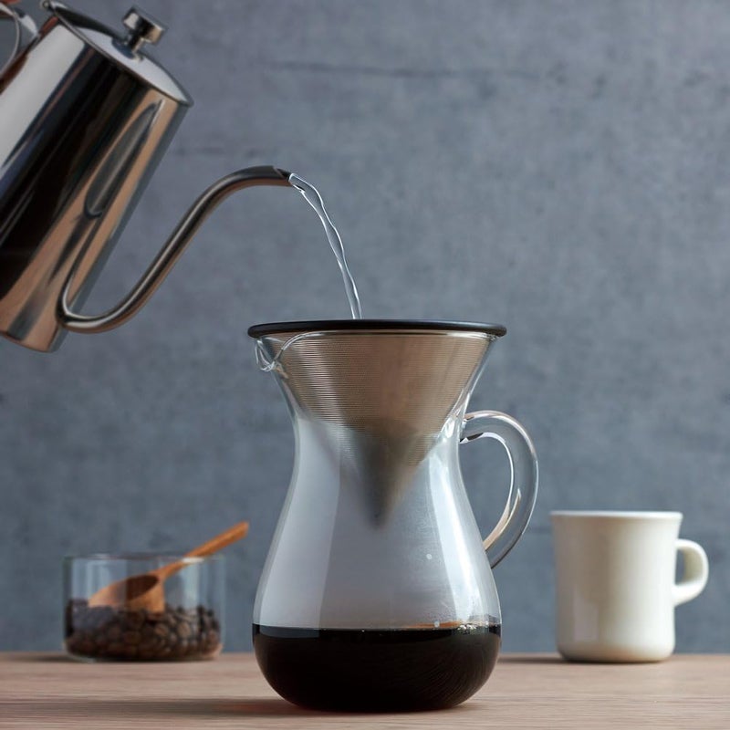 Kinto 300 ml Carafe Coffee Set with Stainless Steel Filter - Image 3