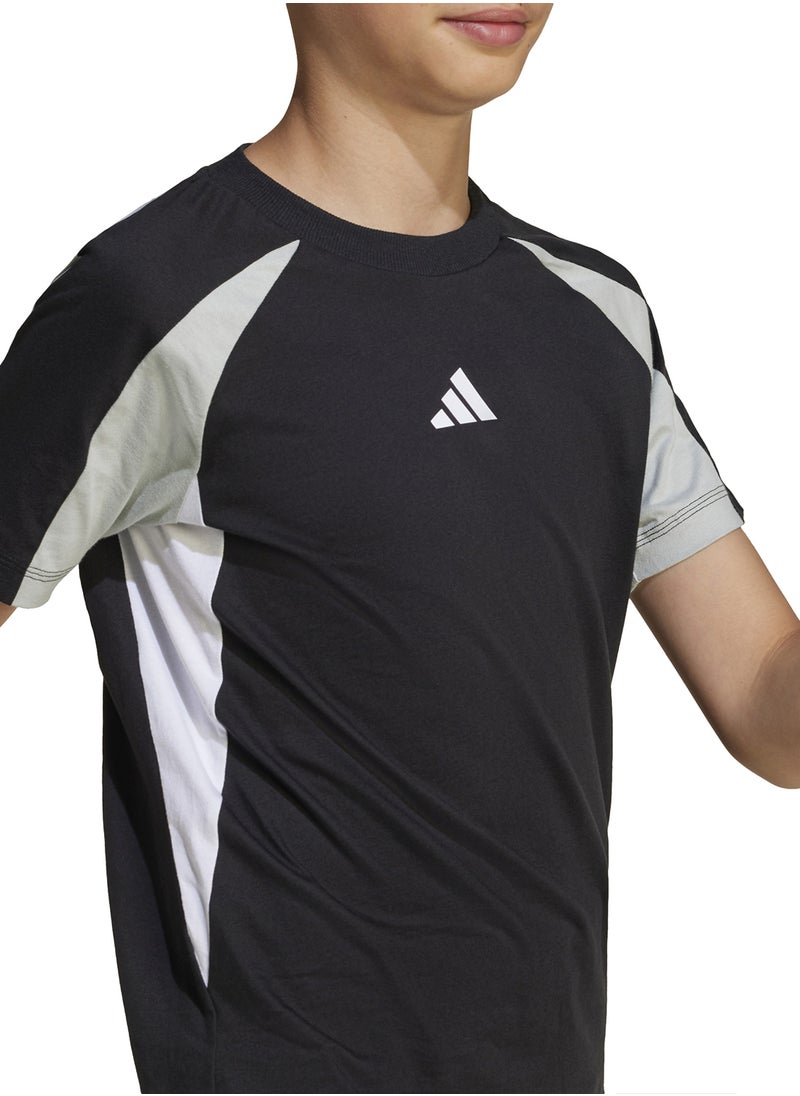 Adidas Youth Seasonal Essential Colorblock T-Shirt  - Image 4