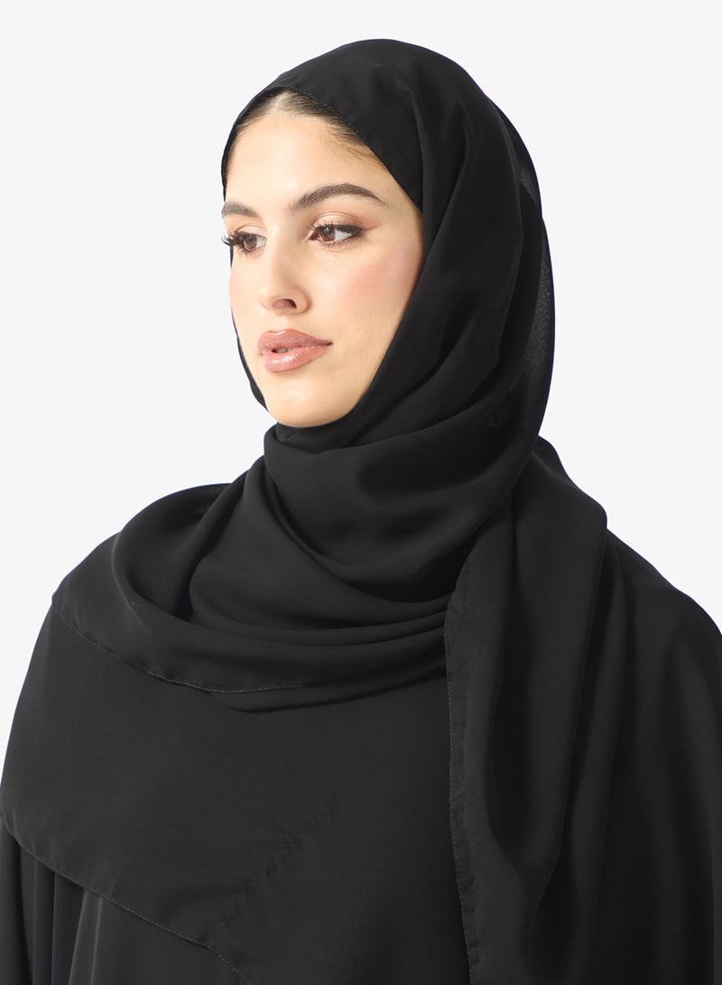 خزانة عباية بزخارف زهرية وشيلة - Image 4