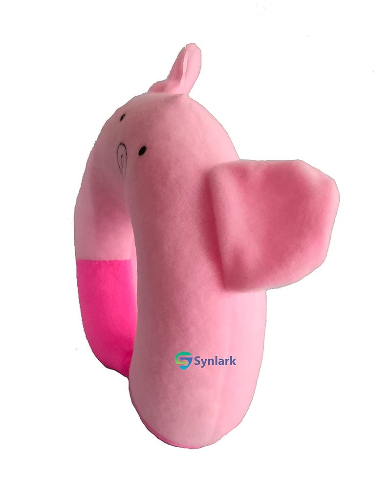 Synlark New Born Baby Soft Neck Support Pillow for Head Shaping Baby (0-18 Month) (Pink-Neck Pillow) - Image 3