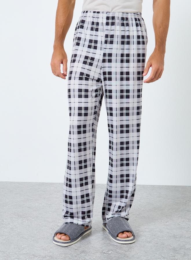 ستايلي طقم من بنطال بيجاما وتيشيرت بطبعة كتابة - Image 5