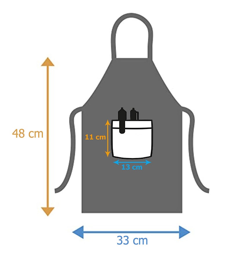 GLUN® Waterproof Unisex Kid Printed Apron with Center Pocket, Pack of 2 Apron Multi Purpose Apron for Cooking, Painting, & School Set 1 - Image 3