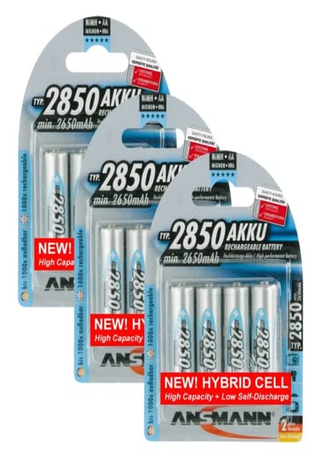 Ansmann AA 2850 Hybrid High Capacity, Low Discharge Rechargeable Batteries 12 Pack - Image 1