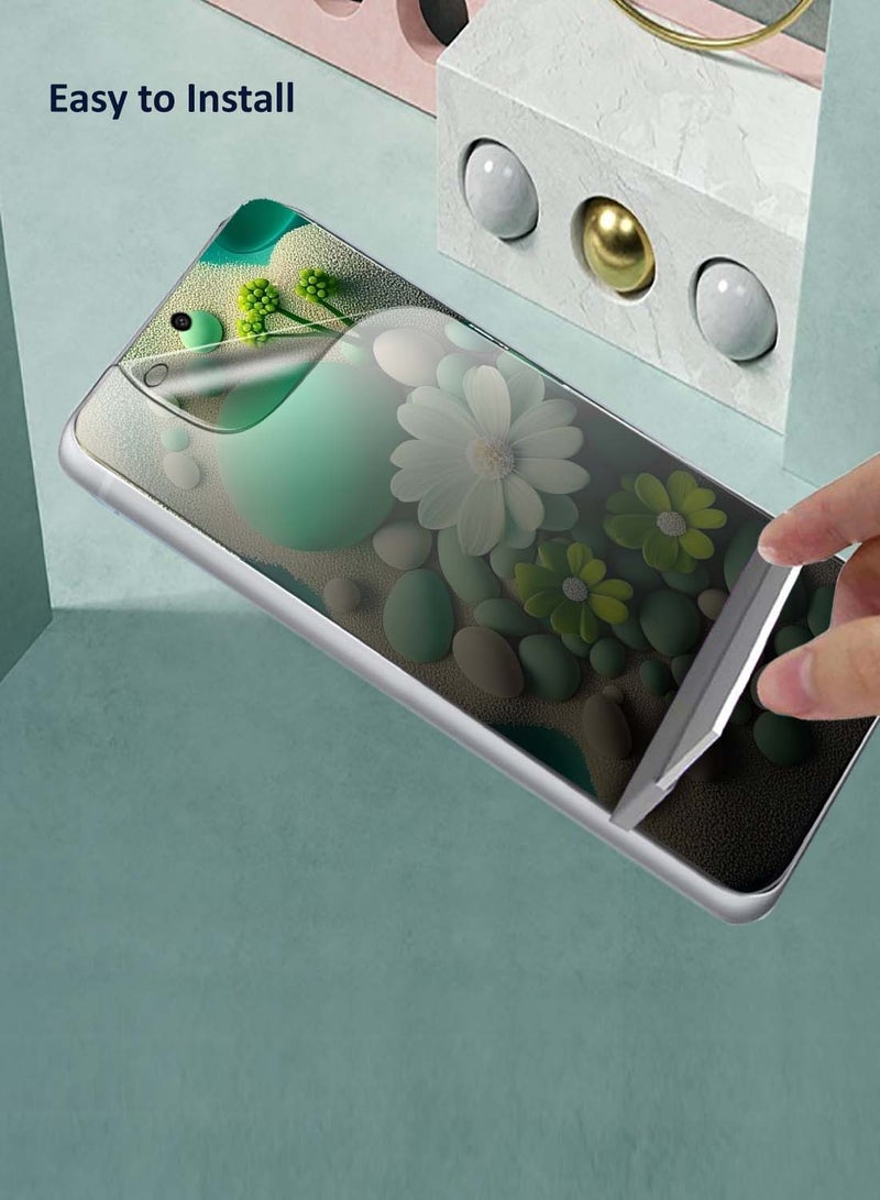دبليو تيك حامي شاشة vivo Y500 Pro 5G 2025 المتميز من الهيدروجيل ضد التجسس / حماية الخصوصية، رقيق ومرن - شفاف - Image 4