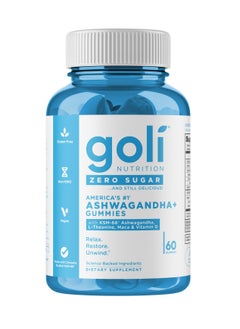 Goli Nutrition Ashwagandha Zero Sugar 60 Gummies  - Image 1