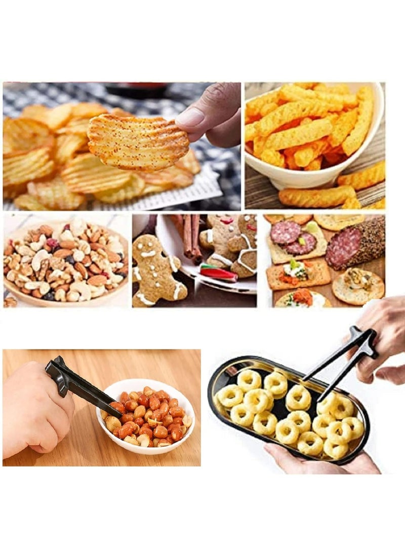 Oasisgalore - Snack Finger Chopsticks,4 Pcs Plastic Finger Chopsticks for Gamers，Lazy Auxiliary Chopsticks Keep Hands Clean for Playing Games Working and Studying in Home & Kitchen - Image 1