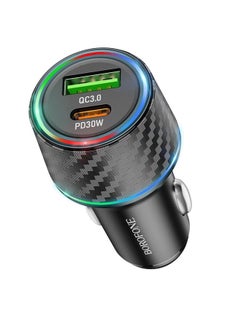 BOROFONE BZ21 Brilliant QC3.0 + PD30W Dual Ports Fast Charging Car Charger Black - pzsku/Z18DFA48BC3CB13E4E9BAZ/45/_/1736951432/95835c2d-dded-4b43-94dd-13e36b0f5da8