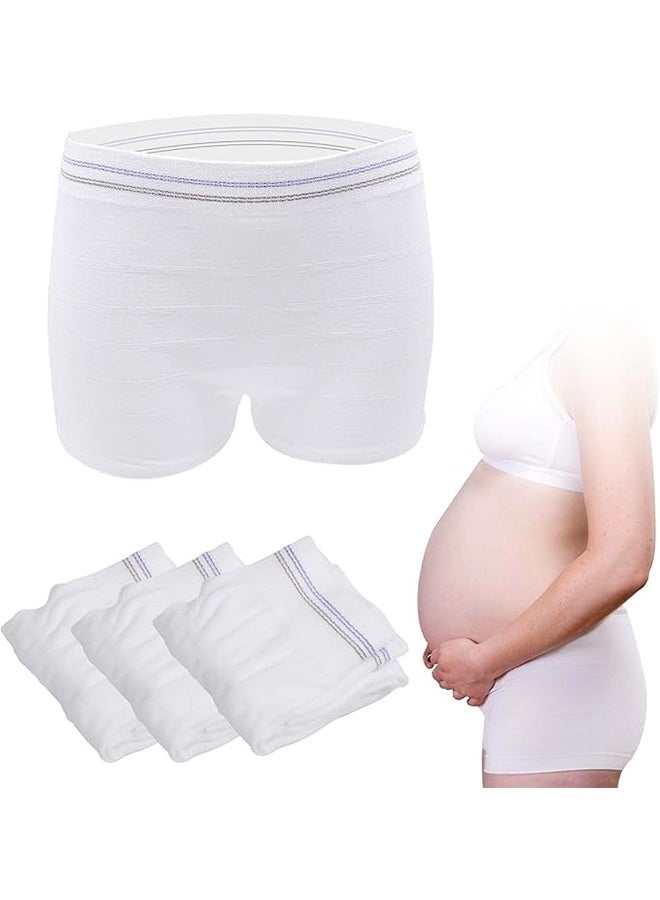 HAVEN Disposable Maternity Postpartum Panties, High Waist Breathable Mesh Panties C Section, Maternity Underwear Postpartum Hospital Recovery Maternity Briefs for Women, 3 Pcs - 2XL Size - Image 1