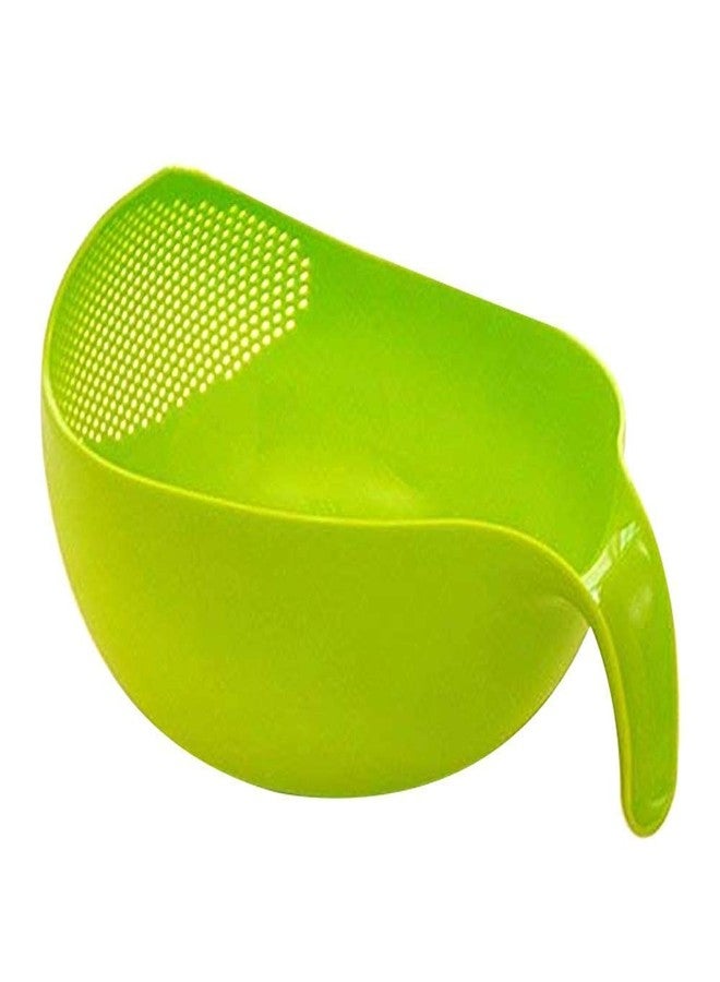 Kproxi Plastic Multipurpose Rice Wash Bowl with Handle for Rice Vegetable & Fruits Pack of 1 Multi Color - Image 1