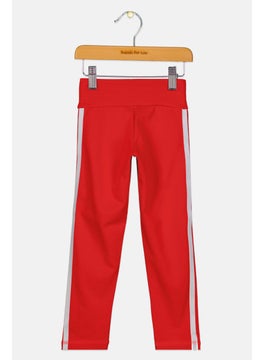 Adidas Kids Girl Training Tights, Red  - Image 2