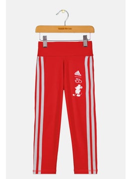 Adidas Kids Girl Training Tights, Red  - Image 1