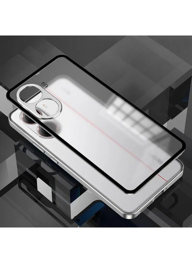 General - Suitable for Redmi Turbo 4 elastic buckle mobile phone case metal frame single-sided PC anti-fall protective cover - Image 1