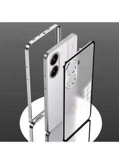 General Suitable for Redmi Turbo 4 elastic buckle mobile phone case metal frame single-sided PC anti-fall protective cover  - Image 3