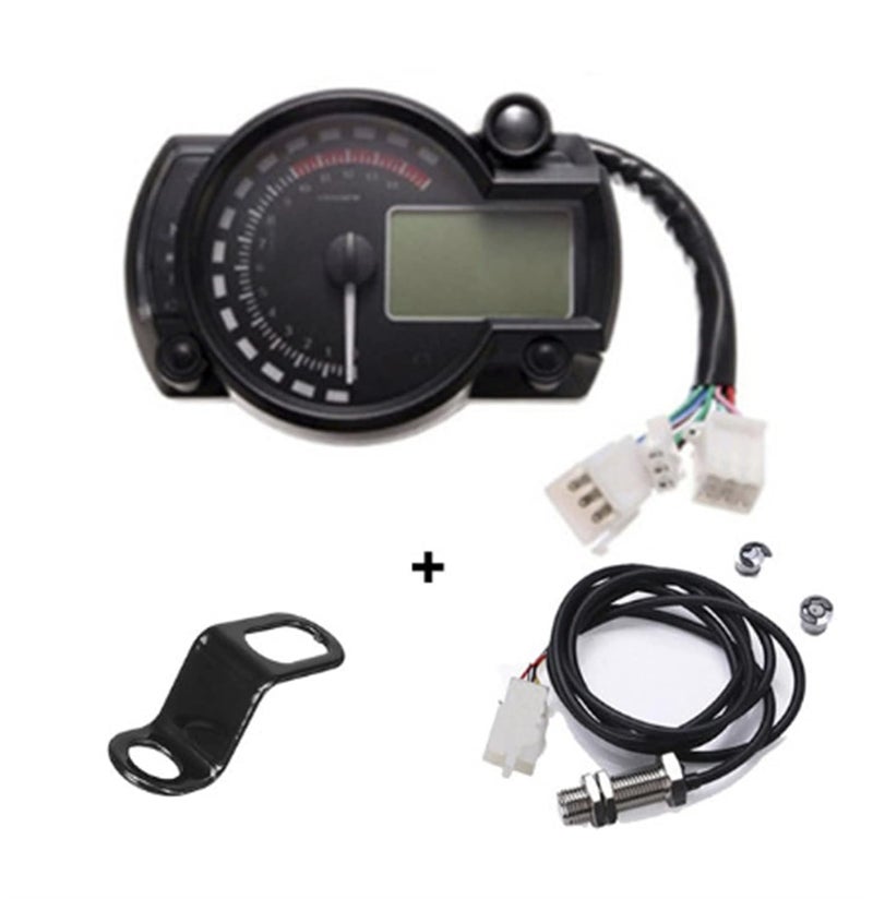DEMULAX LCD Digital Motorcycle Speedometer Cluster - Image 1