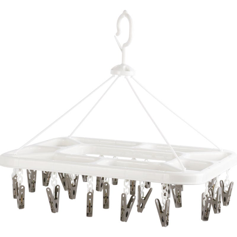 Large Rectangular Clothes Drying Rack for Camellia (24 Clips)