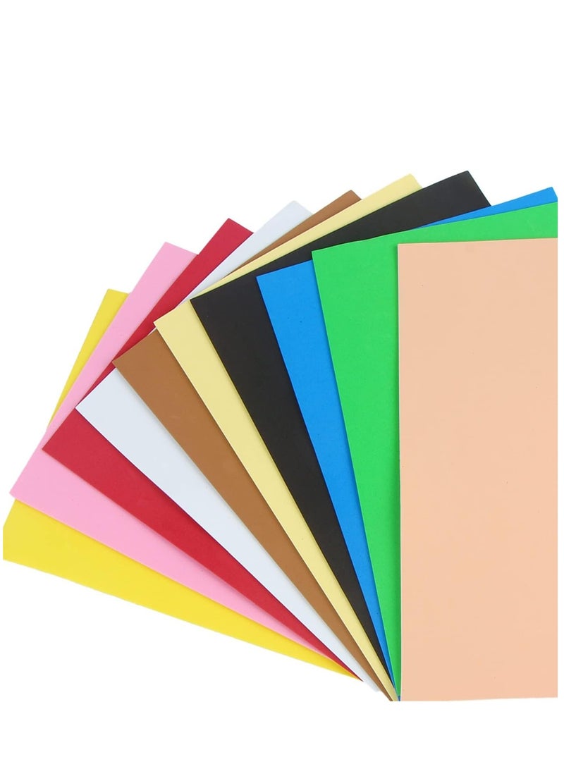 KASTWAVE 10 PCS EVA Foam Paper Sheets, for Handicraft Kids Arts Craft DIY Projects Classroom Parties Custom Card Facemask Halloween(7.8x10.6 IN) - Image 2