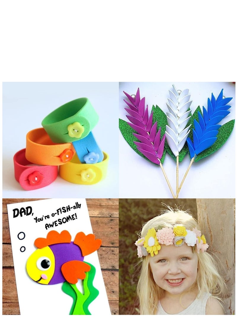 KASTWAVE 10 PCS EVA Foam Paper Sheets, for Handicraft Kids Arts Craft DIY Projects Classroom Parties Custom Card Facemask Halloween(7.8x10.6 IN) - Image 4