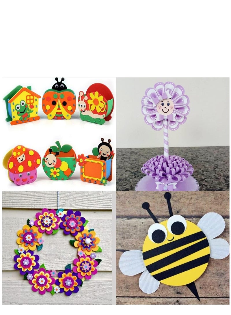 KASTWAVE 10 PCS EVA Foam Paper Sheets, for Handicraft Kids Arts Craft DIY Projects Classroom Parties Custom Card Facemask Halloween(7.8x10.6 IN) - Image 5