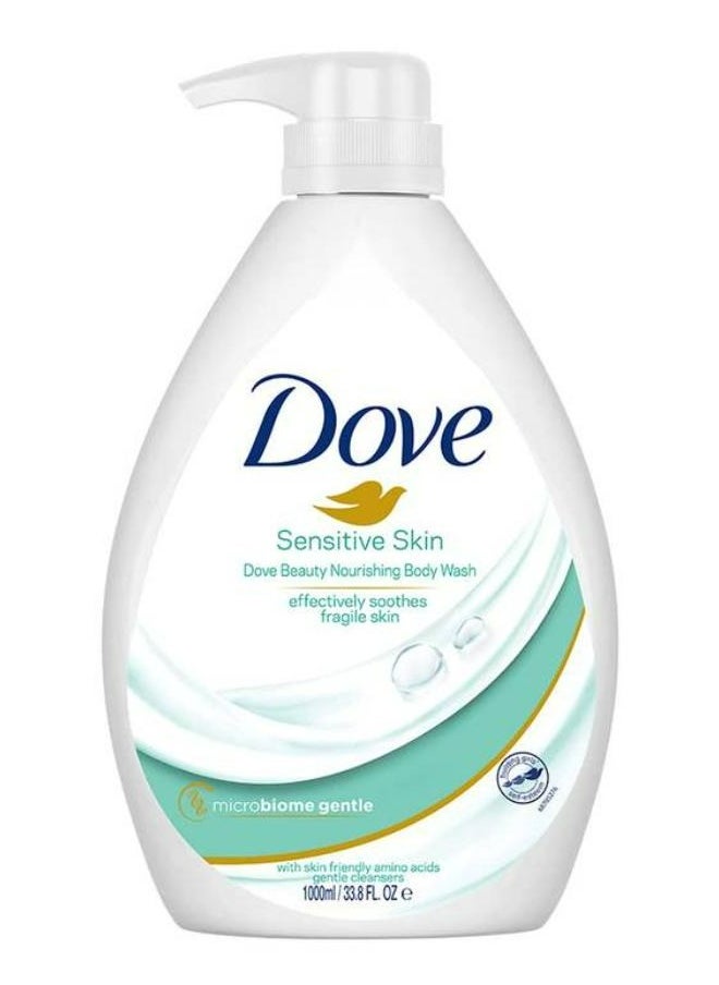 Dove Sensitive Skin Nourishing Body Wash Effectivly Soothes Fragile Skin 1000 ML 