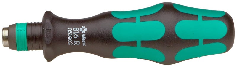 Wera 05073540001 Kraftform 816 R SB Hexagon Premium Plus Bitholding Screwdriver, Rapidator Quick-Release Chuck, Bayonet Blade, 1/4" Head, 119mm Blade Length - Image 1