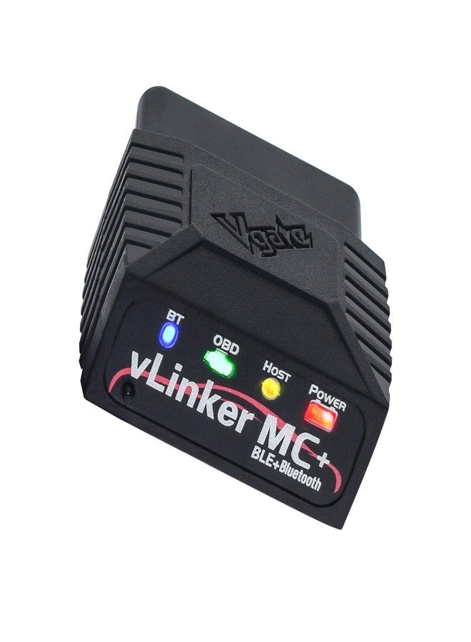 vLinker V-gate MC+ OBDII Bluetooth Adapter Car Wireless OBD2 Scanner All Systems Diagnostic Scan Tool and Code Reader Clear Faults Hacker-Proof for iOS, Android &Windowns - Image 1