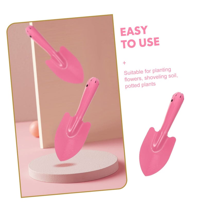4pcs Small Iron Garden Shovels Ergonomic Soil Digging Tools for Transplanting Weeding Planting - Image 3