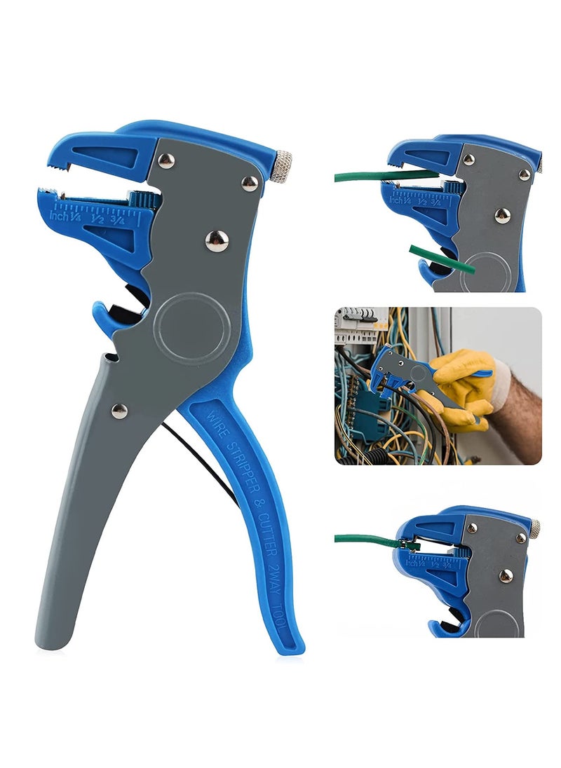 Generic QAZ Self Adjusting Cable Wire Insulation Stripper Cutter Automatic Tool  Heavy Duty  Work for Cable 02 MM to 6 MM  MT02DX  - Image 1