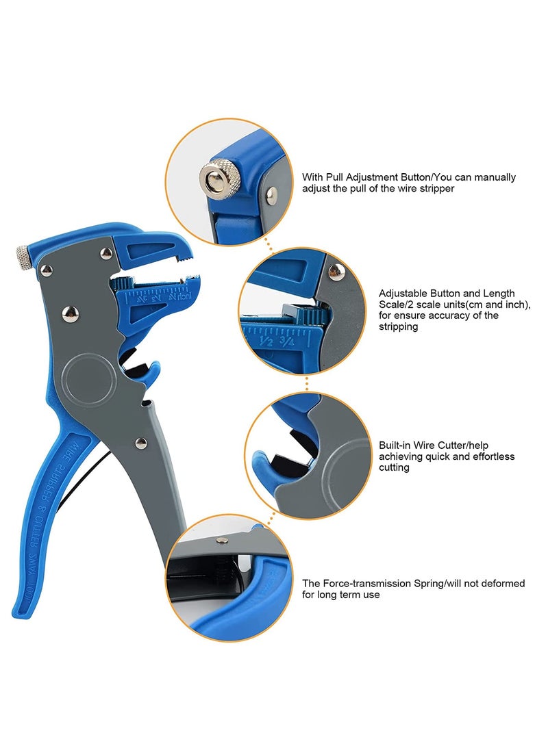Generic QAZ Self Adjusting Cable Wire Insulation Stripper Cutter Automatic Tool  Heavy Duty  Work for Cable 02 MM to 6 MM  MT02DX  - Image 3