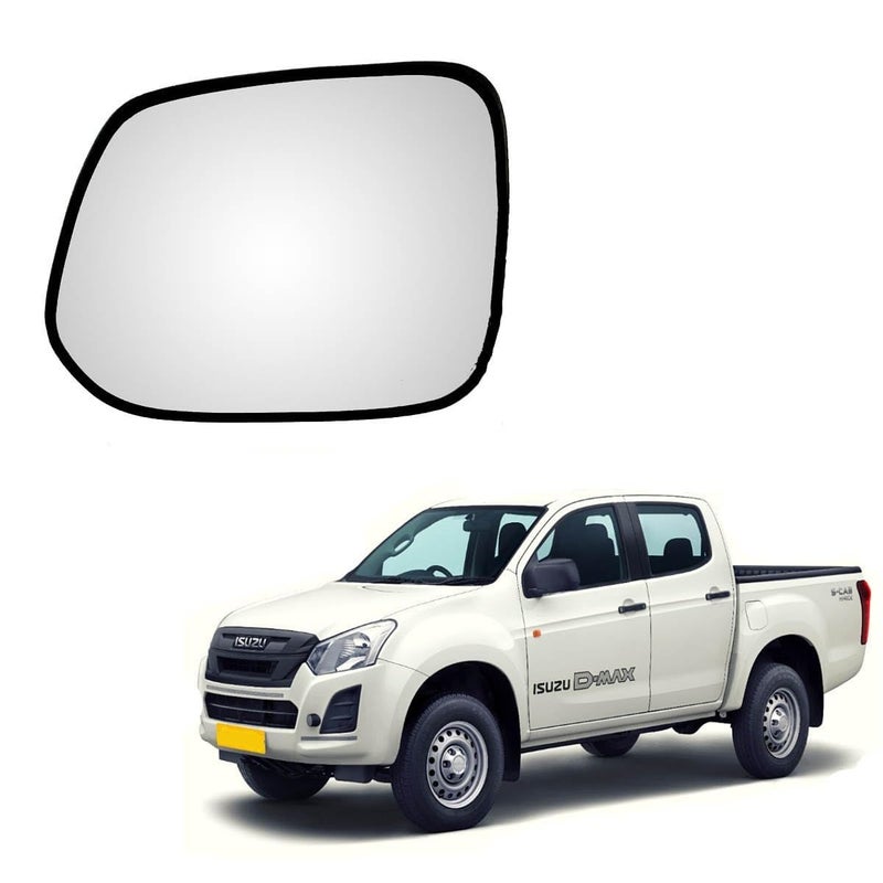 STYCARO ORVM Side View Mirror Glass/Sub Mirror Plate compatible with Isuzu D-Max IST GEN 2014-2017 Year Model Type-1 (LEFT PASSENGER SIDE) - Image 1