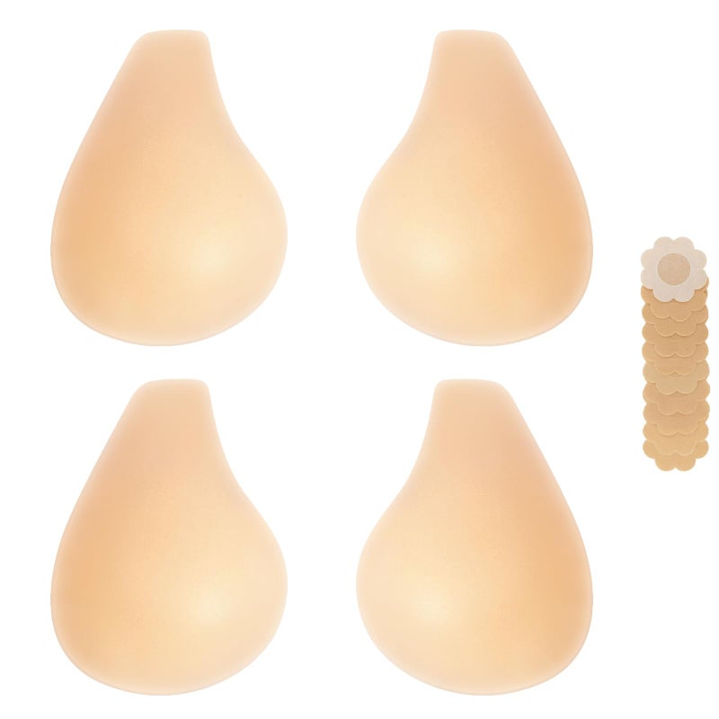 Bontierie Nipple Covers Sticky Push up Bra Added Lift Seamless Ultra-Thin Pasties Women Adhesive Bras - Image 1
