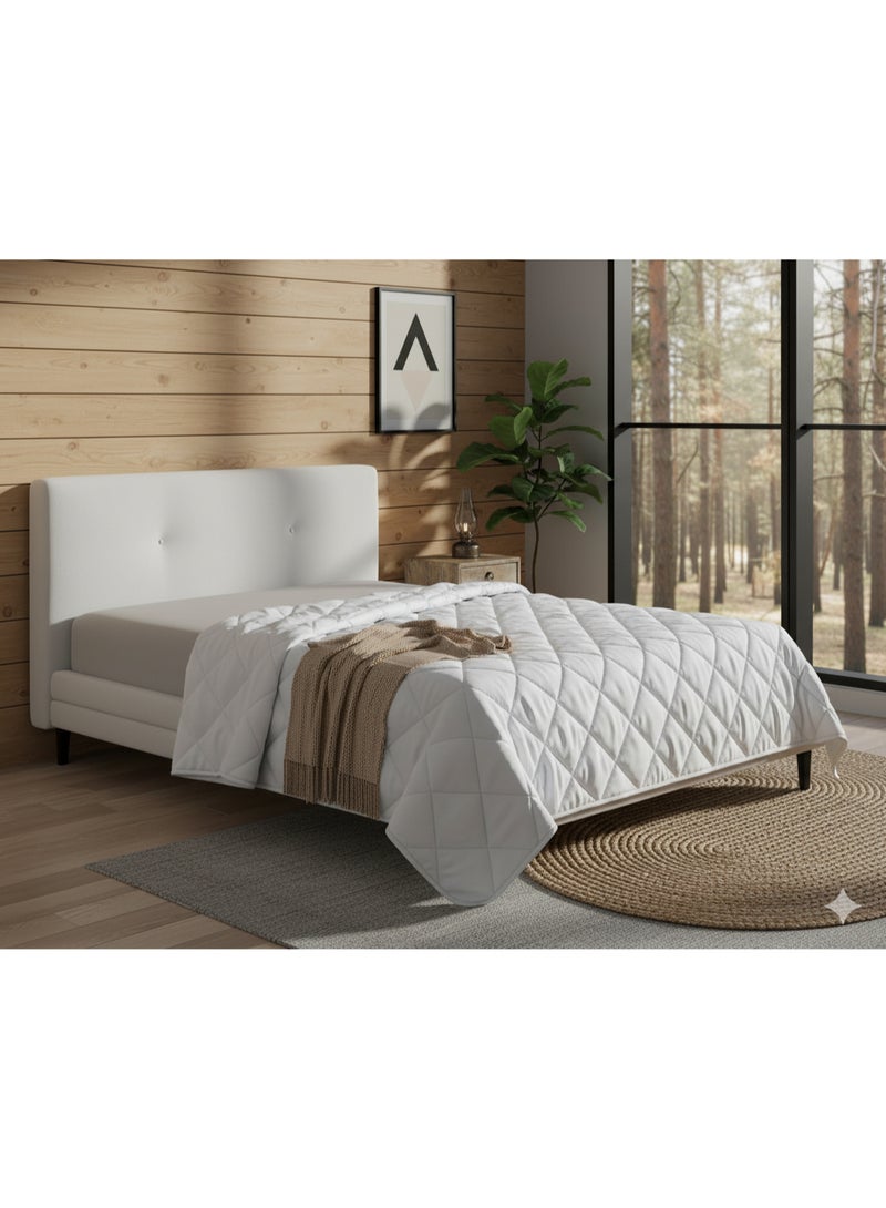Harmony Home Mattress Protector – 150 × 200 cm | Pack of 1 |  Dust-Resistant - Image 1