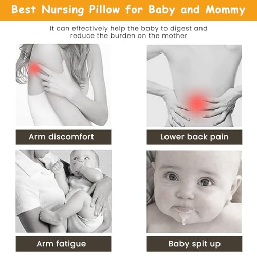 Proliva Feeding Pillow for New Born Baby with Detachable Cover Breast Feeding & Maternity Nursing Pillow for Breastfeeding Set of Support for Baby Feeding Pillow for Side Back (Cartoon-U3-X) - Image 4