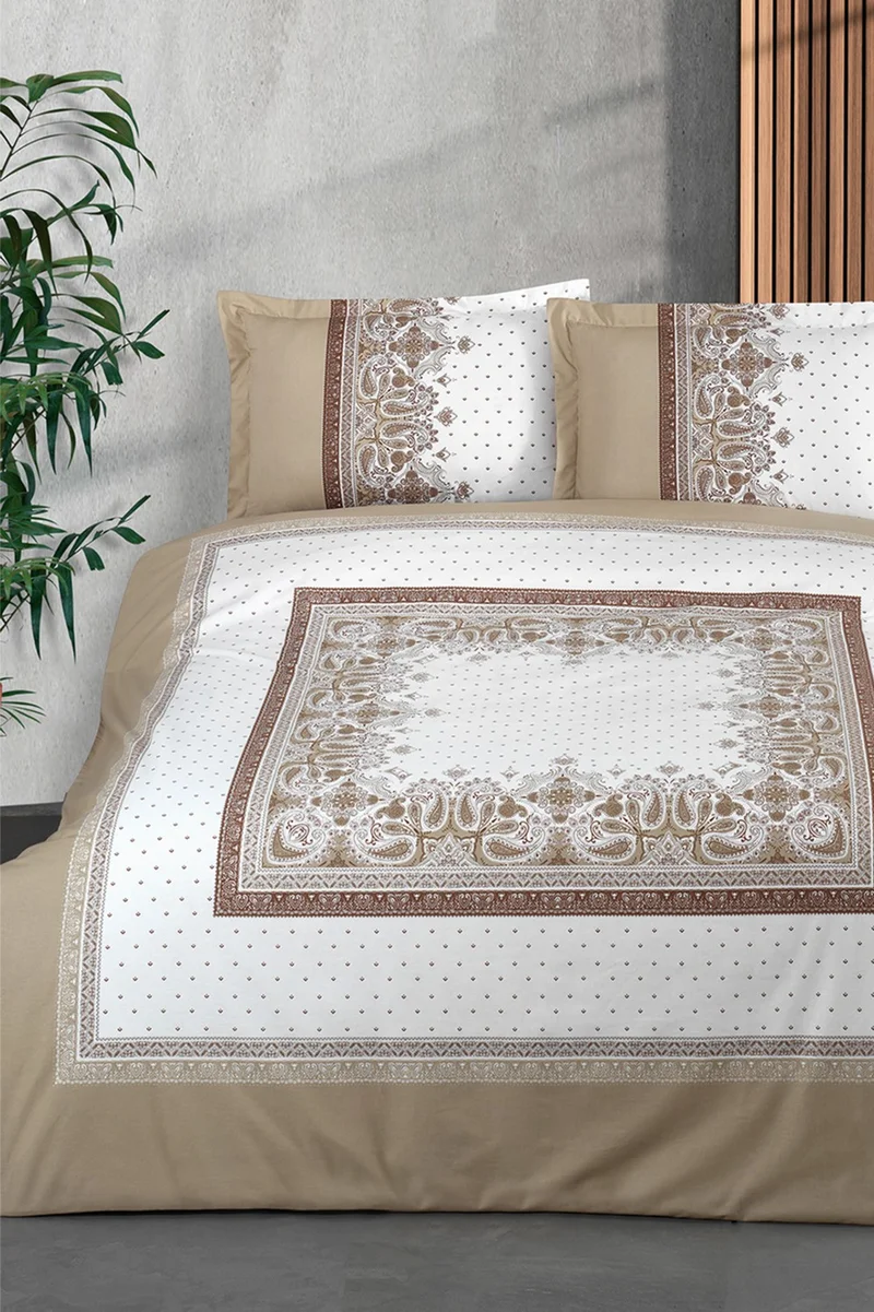 pierre cardin Ranforce Duvet Cover Set Double Maya Beige