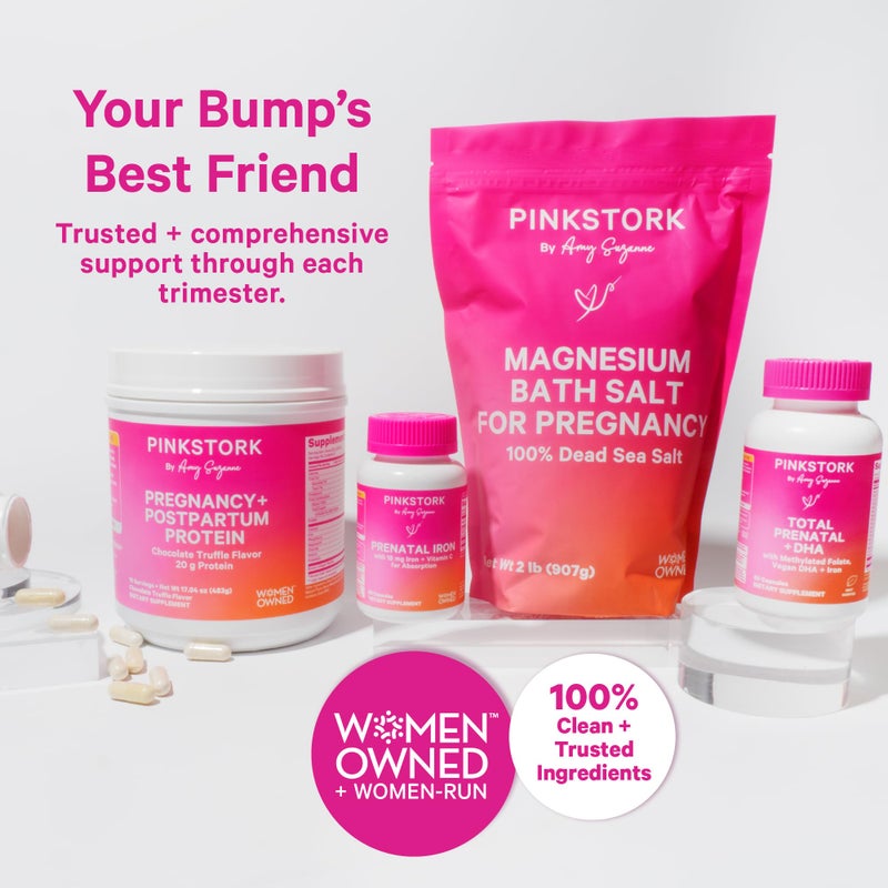 Pink Stork Pregnancy Bath Soak â€“ Unscented Magnesium Flakes for Bath or Foot Soak â€“ Pure Dead Sea Salt â€“ Relief for Pregnancy Aches, Swollen Feet, and Stress â€“ Clean, Fragrance-Free â€“ 2 lb - Image 5