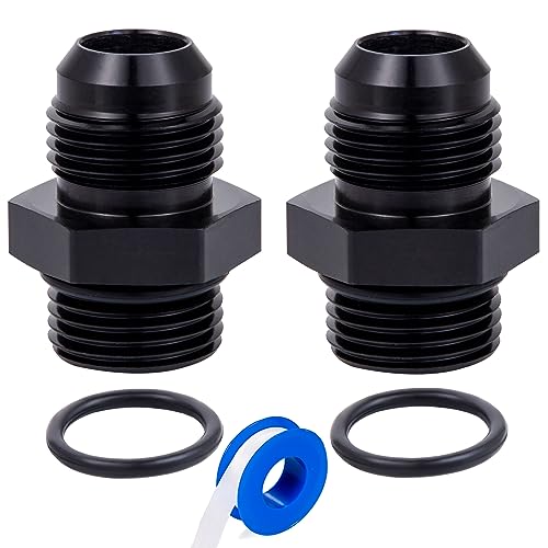 Breezliy 8AN Male Flare to AN8 ORB Male ORing Fitting Adapter 2PCS 8AN to8AN ORB 2Pack - Image 1